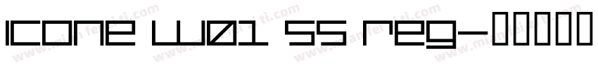 Icone W01 55 Reg字体转换